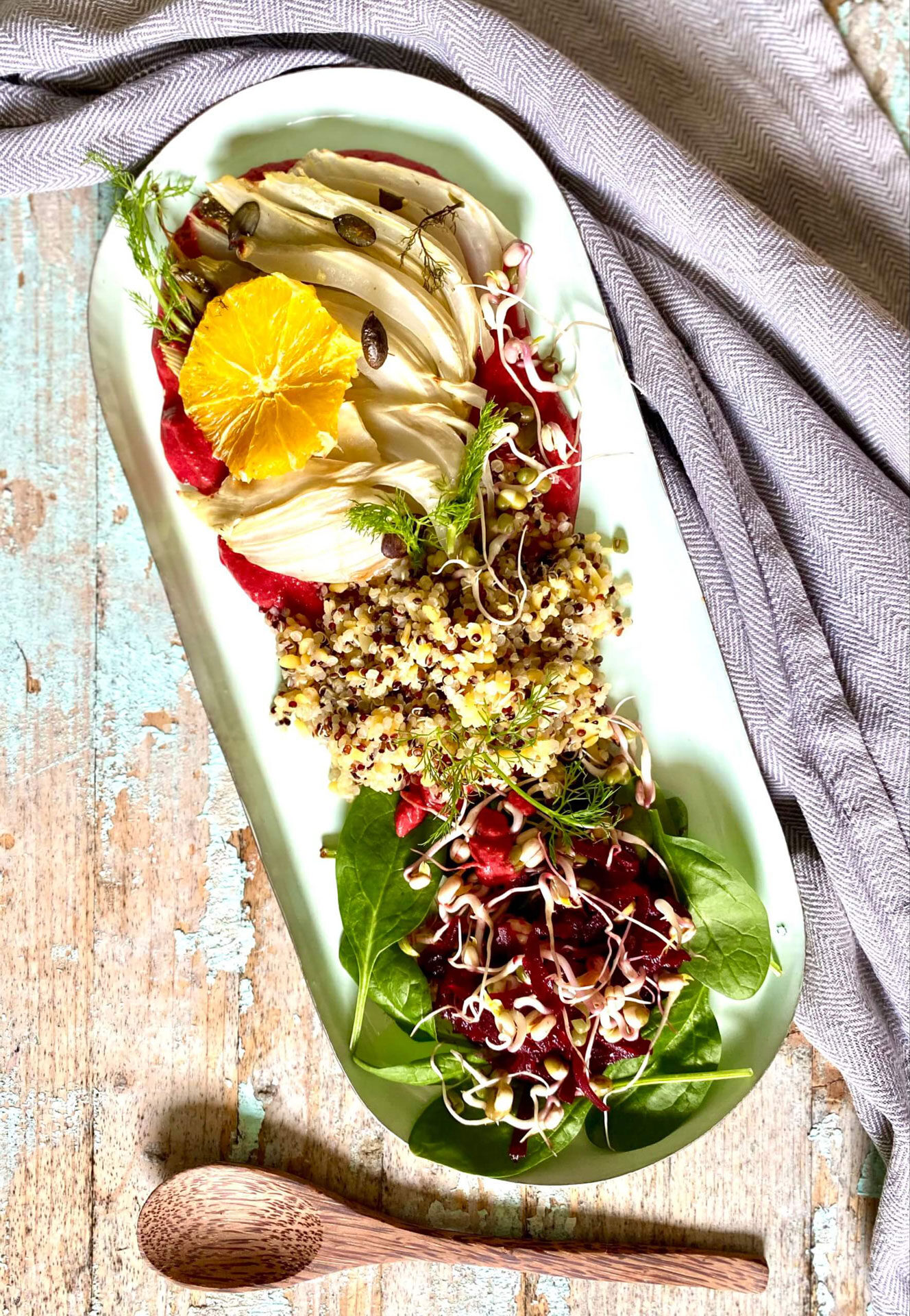 Orangen-Fenchel-Quinoa-Kitchari
